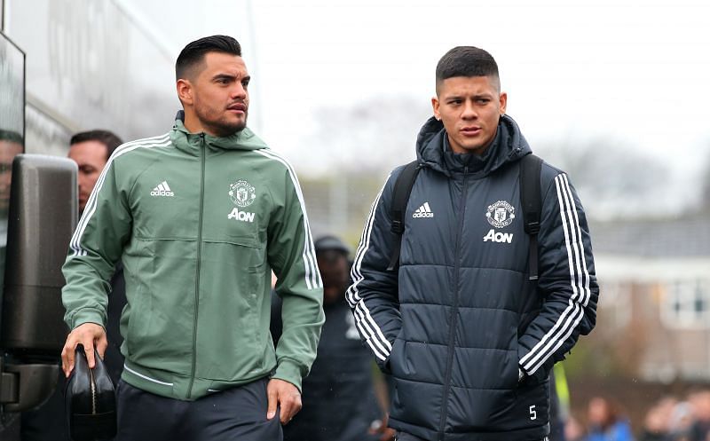 <a href='https://www.sportskeeda.com/player/sergio-german-romero' target='_blank' rel='noopener noreferrer'>Romero</a> and Rojo